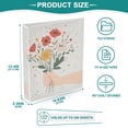 thumbnail image 3 of FORMRS 3 Ring Binder 1.5 inch with Pockets Set of 2 Clip Board 200 Sheets Capacity, Gray Cute Flower, 3 of 8