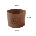 thumbnail image 4 of Portavasos De Té Cubierta de taza de café de cuero PU cubierta de taza de agua portátil antideslizante para senderismo Camping, 4 of 8