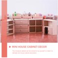 thumbnail image 3 of 3 Count Locker Miniature Display Cabinet Doll House Drawer Prop Decoration Wooden, 3 of 6