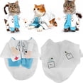thumbnail image 4 of Cat Clothes, Cat Costume, Cloth Cute Safe Pets For Cats White Type 4, 4 of 8