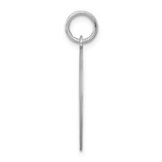 925 Sterling Silver Solid Polished back Brocaded Letter Name Personalized Monogram Initial T Charm 27x20mm Wide Pendant