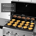 thumbnail image 3 of MASTER COOK 3 Burner BBQ Propane Gas Grill, Stainless Steel 30,000 BTU Patio Garden Barbecue Grill with Two Foldable Shelves, 3 of 5