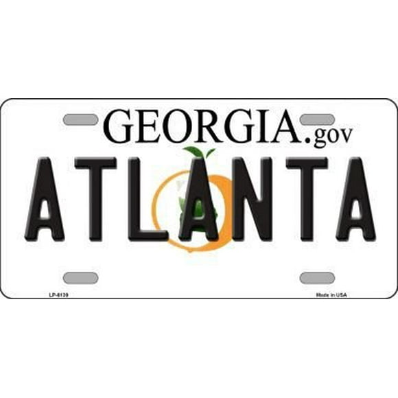 Smart Blonde LP-6139 Atlanta Georgia Novelty Metal License Plate
