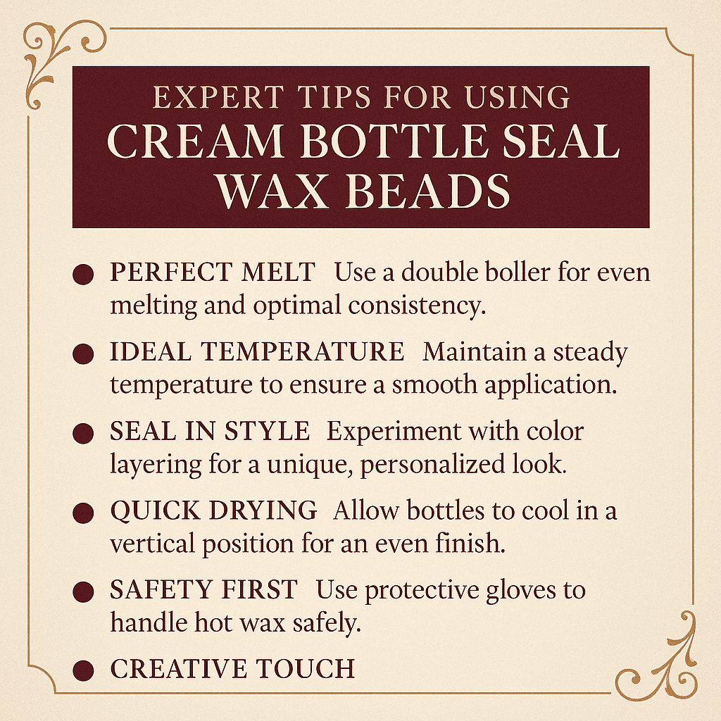 LD Carlson Cream Bottle Seal Wax Beads 1 lb