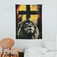 thumbnail image 3 of NJSTORE Lion Motivational Canvas Wall Art Christian Cross Lion Wall Decor Jesus Lion Of Judah Pictures Prints Inspirational Scripture Gifts Home Framed Artwork For Living Room Bedroom Bathroom, 3 of 7