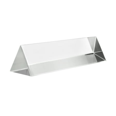 Equilateral Prism, 4" (100mm) Length, 1" (25mm) Faces - Triangular - Polished Acrylic - Excellent for Physics, Light Refraction & Wavelength Experiments, Photography - Eisco Labs