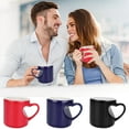 thumbnail image 3 of Stijggn Valentines Mugs Valentines Day Decorations Coffee Mug Heart Mugs Romantic Ceramic Cups Love Gift for Couple Lovers, 3 of 8