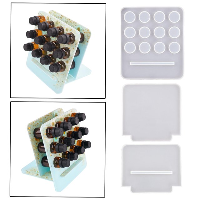 Soporte de Almacenamiento de Aceite Esencial BLESIY de Resina de Silicona Moldes Artesanales