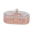 thumbnail image 3 of Bandeja para servir,Bandeja para aperitivos de boda con tapa,caja pequeña para regalos,Caja de bocadillos Plato de frutas Contenedor de dulces Moda,Caja de regalo de boda Caja de envoltura Rosa, 3 of 8