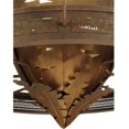 thumbnail image 3 of Meyda Tiffany 136614 Banana Bamboo 6 Light 59" Wide Chandelier - Antique Rust / Cortez, 3 of 7