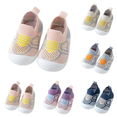 

eczipvz Baby Shoes Boys Girls Socks Toddler Breathable Cartoon Mesh The Floor Socks Barefoot Socks Non Slip Shoes Shoes Size 8 Girls (Yellow 18-24 Months)