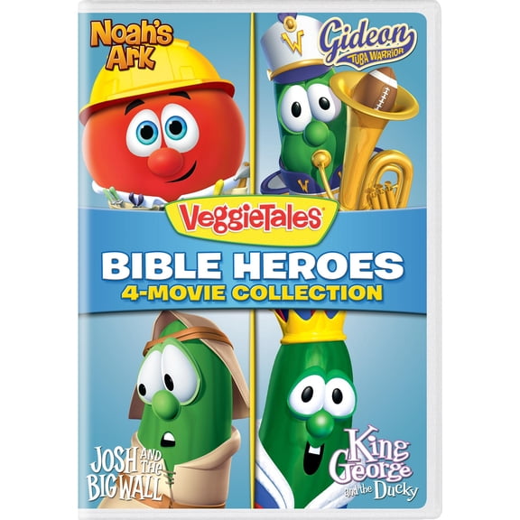 Veggie Tales: Bible Heroes 4-Movie Collection (Noah's Ark / Gideon Tuba Warrior / Josh and the Big Wall / King George and the Ducky) (DVD), Family, Universal