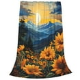 thumbnail image 2 of Vsdgher Elegant Sunset Sunflower Ultra-Soft Micro flannel Blanket Throw Blankets for Couch Sofa, Bed (4 sizes)-40"x30", 2 of 7