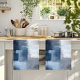 thumbnail image 4 of Navy Blue Grey Kitchen Towels Set of 1, Modern Ombre Oil Painted Abstract Art Absorbent Dish Towels for Kitchen, Microfiber Hand Towel, Quick Drying Tea Towel for Cleaning Decorative Dishcloths, 4 of 7
