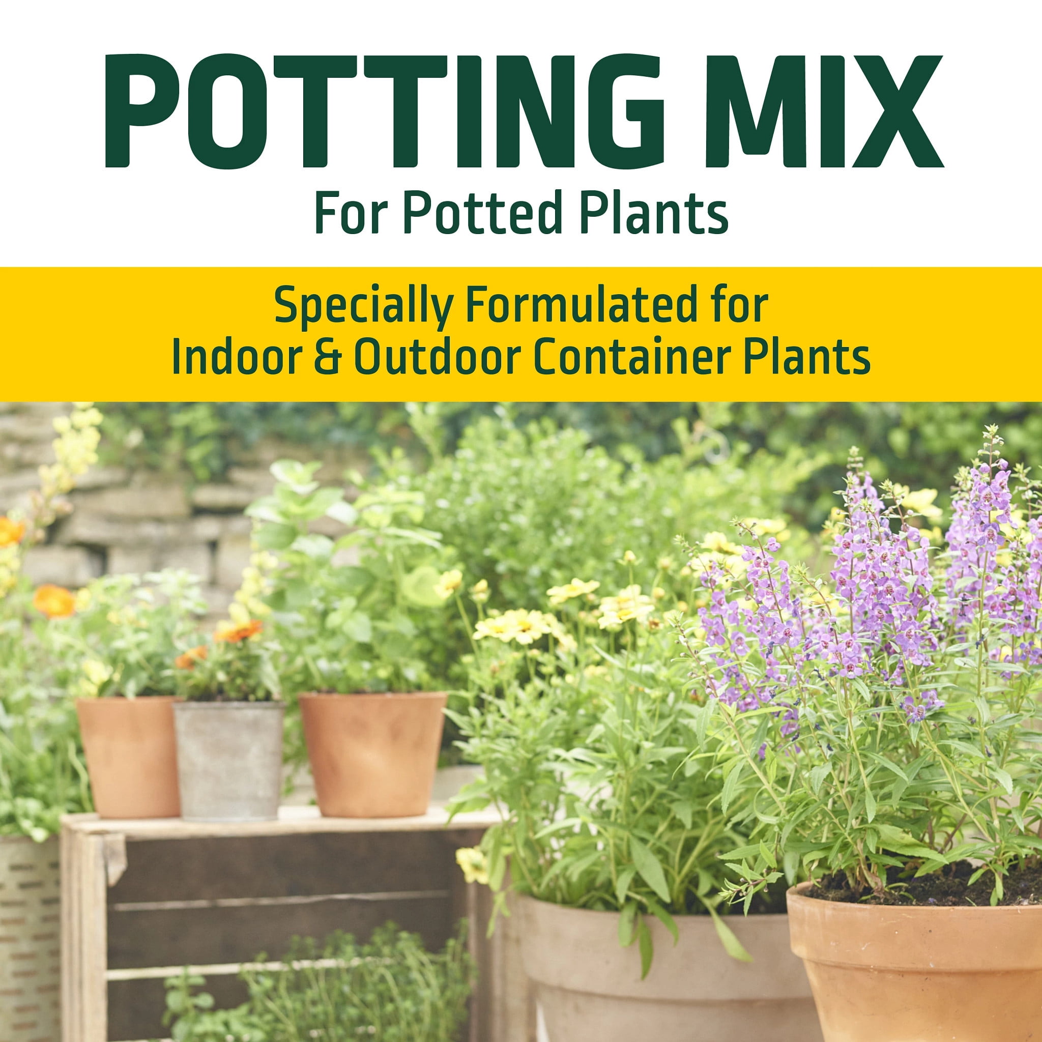 Expert Gardener Potting Mix for Potted Plants, For Indoor and Outdoor Use, 1 cu. ft., Pallet of 80