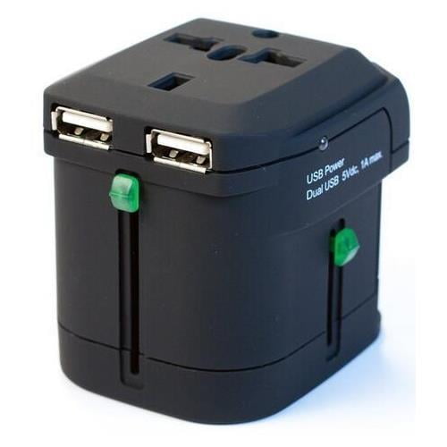 IO/Magic I/OMagic I016W01RU2B World Travel Power Adapter USB, AC