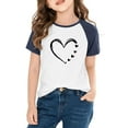thumbnail image 2 of KyCheLot Boys Girls Tee Tshirt Print Color Block Casual Crewneck Short Sleeve Shirt Valentines Day 3-14 Years, 2 of 7