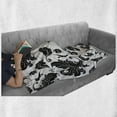 thumbnail image 6 of Floral Soft Flannel Fleece Throw Blanket, Flower Leaves Ivy Plant Swirl Like Image with Abstract Shadow Print, Cozy Plush for Indoor and Outdoor Use, 50" x 70", Pale Grey White, by Ambesonne, 6 of 6