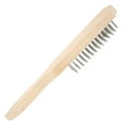 thumbnail image 1 of Shisuyan Wooden Handle Brush Stainless Steel Nail Brush Fish Scaler Fish Cleaning Tool, 1 of 9