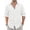 1White, variant on GENTS BLISS Men Linen Shirts Long Sleeve Button Down Shirts for Men Roll-up Solid Shirts with Pocket