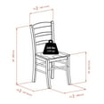 thumbnail image 3 of Winsome- Pulman 3PC table d'extension & chaises à dossier échelle, 3 of 9