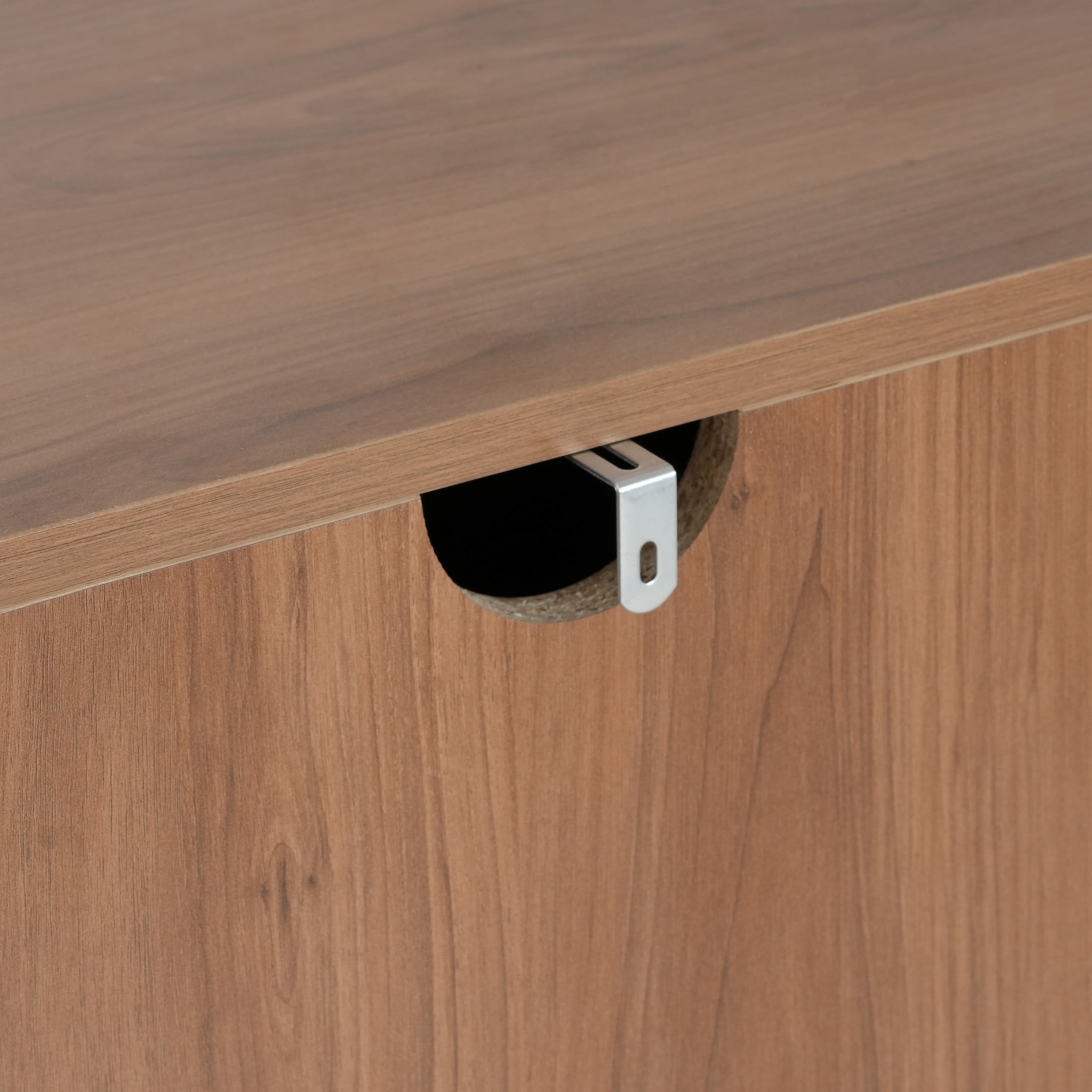 Christopher Knight Home 55" Wide Modern Sideboard, Storage Cabinet with 2 Doors and 3 Drawers, Walnut