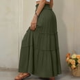 thumbnail image 6 of Sentmoon Maxi Skirts Elastic Waist Athletic Skirts Women Casual Solid Color with Pockets Regular Fit Skorts for Women for Summer and Hot Weather S-2XL, 6 of 6