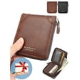 thumbnail image 7 of Gustave RFID Blocking Wallets Men Bifold Wallets, Black, 7 of 7