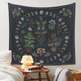 thumbnail image 4 of Tapiz de plantas, tapiz de fase lunar natural para colgar en la pared, tapiz de mandala bohemio, decoración estética de dormitorio, tapices botánicos adecuados para dormitorio --- 51 x 59 pulgadas JAMW Sencillez, 4 of 5
