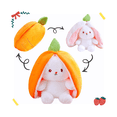 thumbnail image 5 of Conejo De Peluche De Zanahoria/ Fresa 4pcs Malubero, Multicolor, 5 of 5