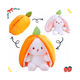 thumbnail image 5 of Conejo De Peluche De Zanahoria/ Fresa 4pcs Malubero, Multicolor, 5 of 5