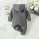 thumbnail image 5 of Body De Bebé Canastilla Onesies Para Niños Pequeños Niñas Color Lindo Tejido Invierno Grueso Mantener Caliente Sudadera Con Capucha Mono Mameluco Gris Odeerbi  LM103-3749, 5 of 9