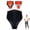 Black-Ordinary, variant on Her Heat Relief Wrap, Herheat Relief Wrap, Adjustable Heating Waist Belt with Gentle Rhythm Modes, Soft Breathable Fabric, Flexible Fit, Auto Shut-Off Timer, Compact Design for Home and Travel