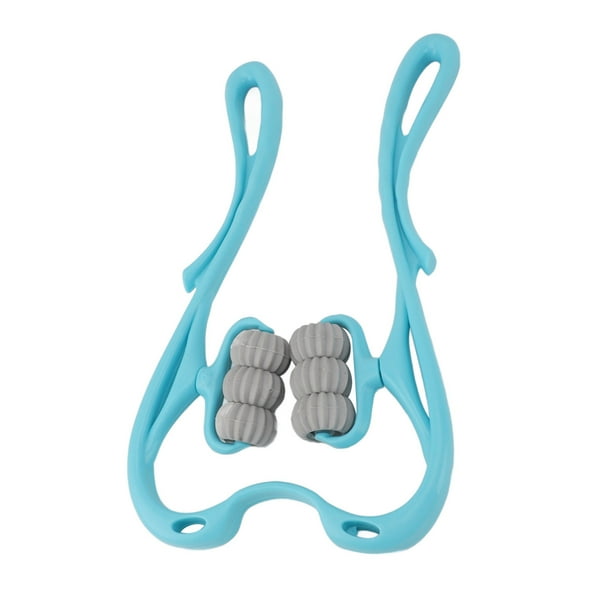 Masajeador De Columna Cervical, Control Conveniente Estimulación De Puntos De Acupuntura Operación Manual Multifuncional Masajeador De Cuello Con 6 Rodillos Para Calmar Y Relajar