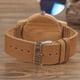 thumbnail image 4 of Reloj casual con movimiento de cuarzo japonés y correa Crazy Horse, serie de carcasas de madera de bambú, 4 of 5