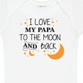 thumbnail image 4 of Inktastic I Love My Papa to the Moon and Back Boys or Girls Baby Bodysuit, 4 of 5