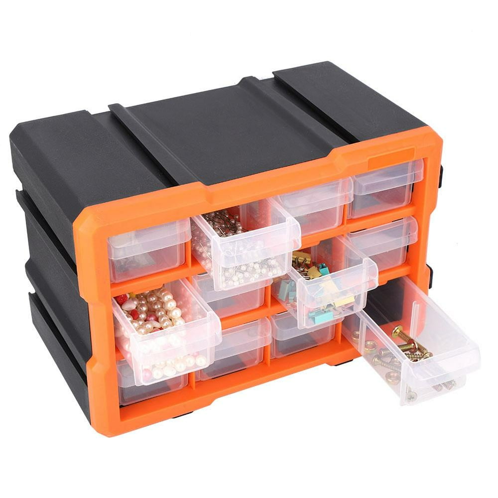 LAFGUR 12 Grids Drawer Hardware Small Parts Storage Box Storage