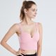 thumbnail image 1 of Ropa interior deportiva con copa fija, ajustable, antiflacidez, hermosa espalda, para mujer, para yoga, correr, a prueba de golpes, texto deportivo, 1 of 6