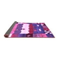 thumbnail image 2 of Ahgly Company Indoor Square Abstract Purple Contemporary Area Rugs, 8' Square, 2 of 4