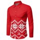 thumbnail image 1 of Camisa de hombre con estampado de Papá Noel, fea camisa de manga corta, estampado 3D, estilo urbano, manga larga, botones, estampado de tela, 1 of 6