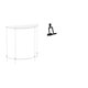 thumbnail image 1 of Mesita de noche de acrílico,Mesa auxiliar de acrílico transparente Mesa auxiliar transparente en capas,Figura de escritorio,Escultura abstracta de pensador para decoración de oficina y, 1 of 8
