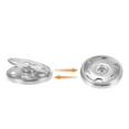 thumbnail image 3 of Uxcell Snap Buttons, Copper Sew-on Press Button Fastener for Hats Silver, 3 of 5