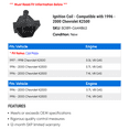 thumbnail image 2 of Ignition Coil - Compatible with 1996 - 2000 Chevy K2500 1997 1998 1999, 2 of 2