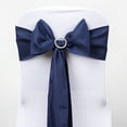 thumbnail image 4 of BalsaCircle 5 Polyester Chair Sashes Bows Ties Navy Blue, 4 of 4
