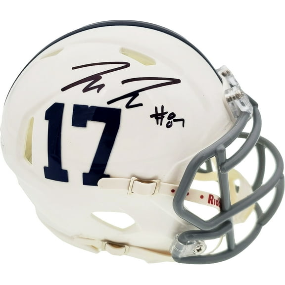 Pat Freiermuth Autographed Penn State Nittany Lions White Speed Mini Helmet Beckett BAS 191112