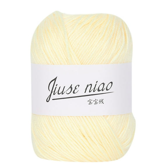 JLFNYA Cotton Yarn 1Pc 50g Chunky Colorful Hand Knitting Baby Milk Crochet Knitwear Wool Yarn Clearance