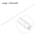 thumbnail image 2 of Unique Bargains Polycarbonate Rigid Round Clear Tubing 6mm(0.23 Inch)IDx8mm(0.31 Inch)ODx610mm(2Ft) Length Plastic Tubes 2pcs, 2 of 5