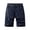 Dark Blue, variant on Men's Cargo Bermuda Shorts Casual Cotton Pockets Shorts Pants Outdoor Fishing Utility Work Short with Belt