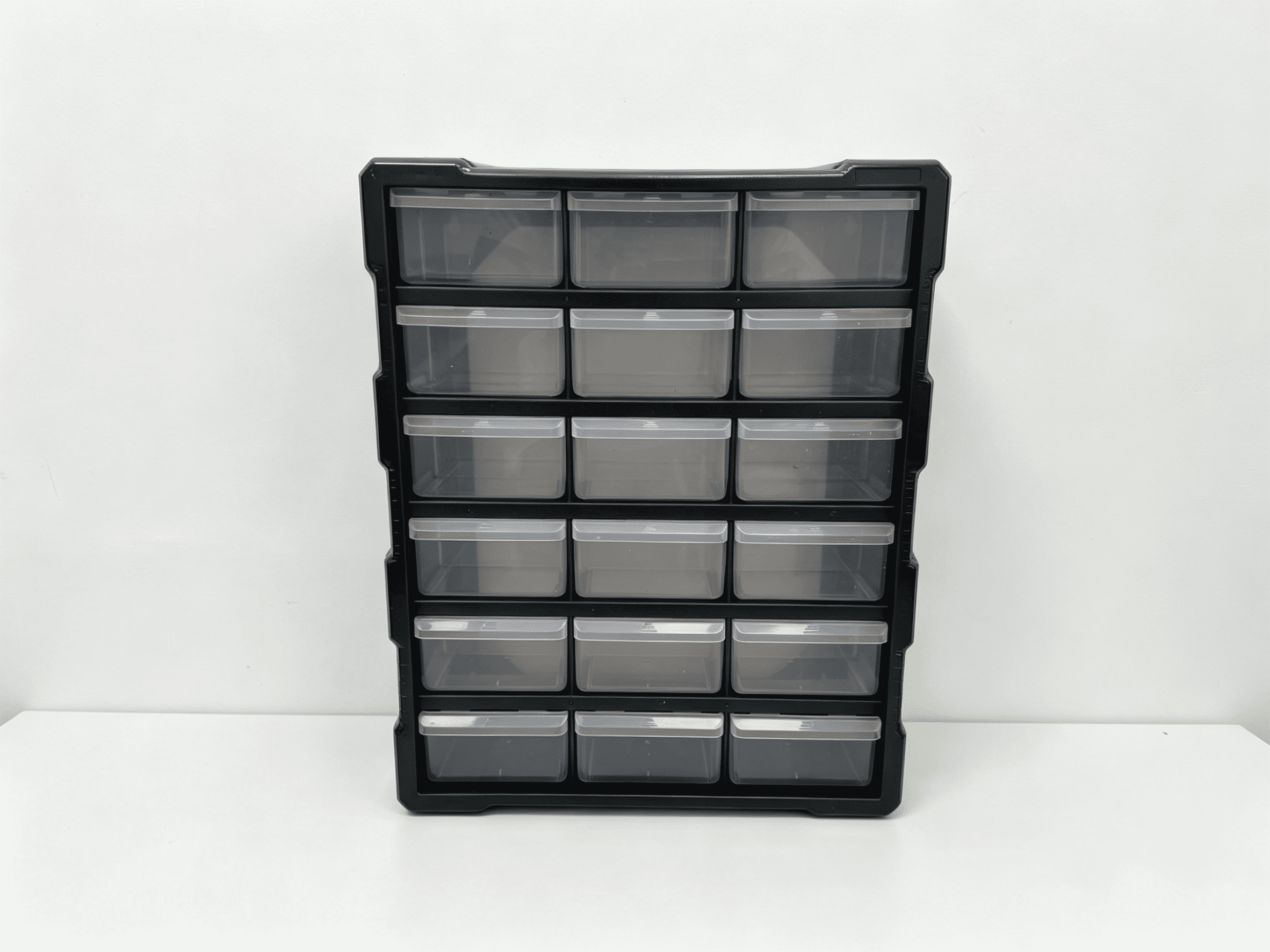 Homeworks Armoire de rangement en plastique à 12 bacs pour pièces, quincaillerie et bricolage