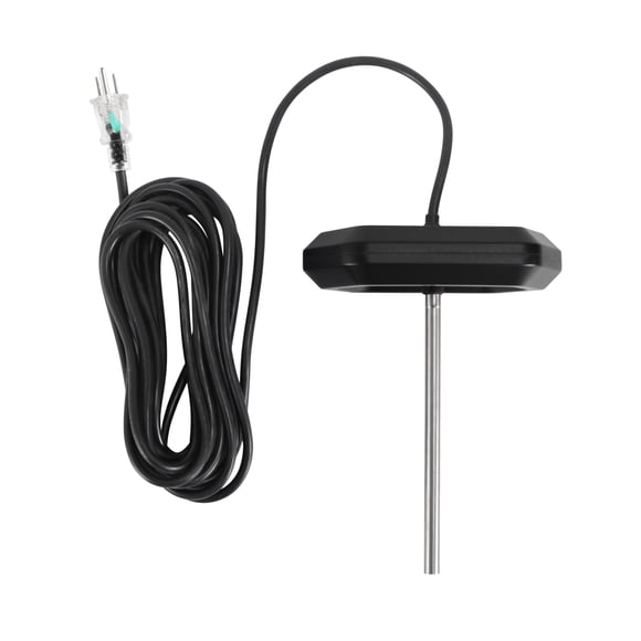 GRILLME Déglaceur d'Étang, Chauffe-Étang Flottant en Plastique de 380 Watts pour Étangs Extérieurs avec Poissons, Cordon d'Alimentation de 19,69 Pieds, Soluti de Survie Hivernale